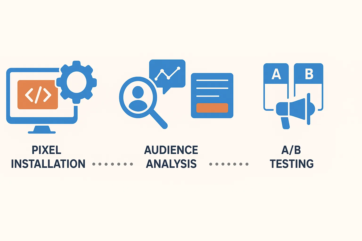 Инфографика чек-лист настройки таргетированной рекламы с нуля