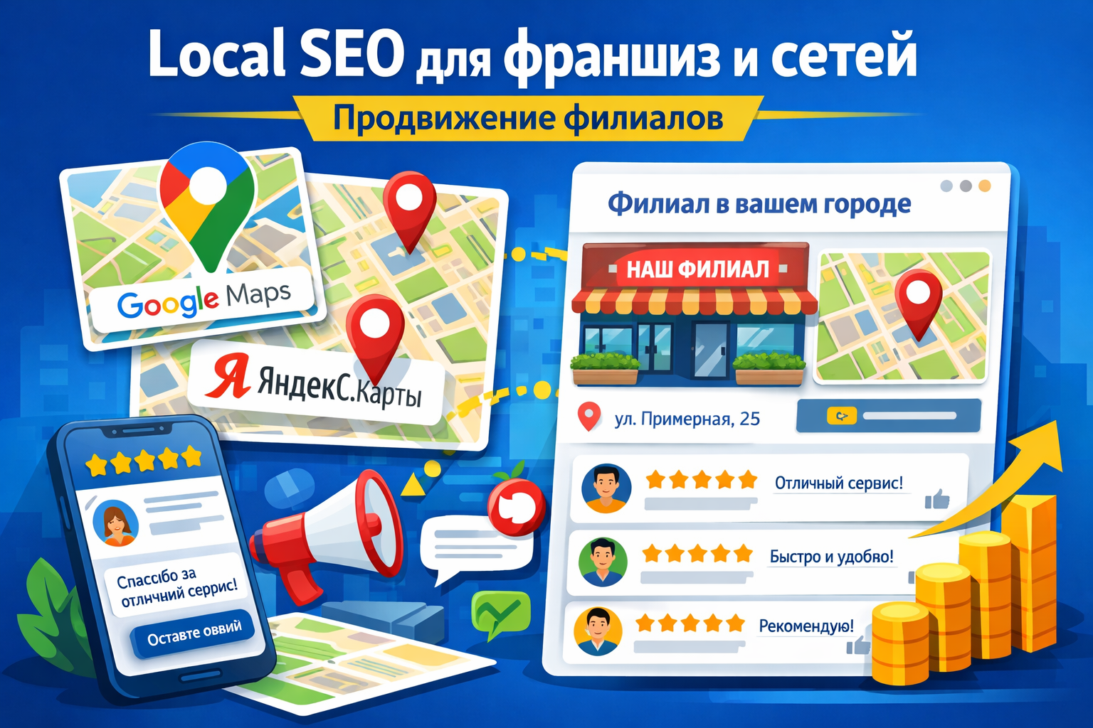 Local SEO для франшиз и сетей: продвижение филиалов в Google Maps