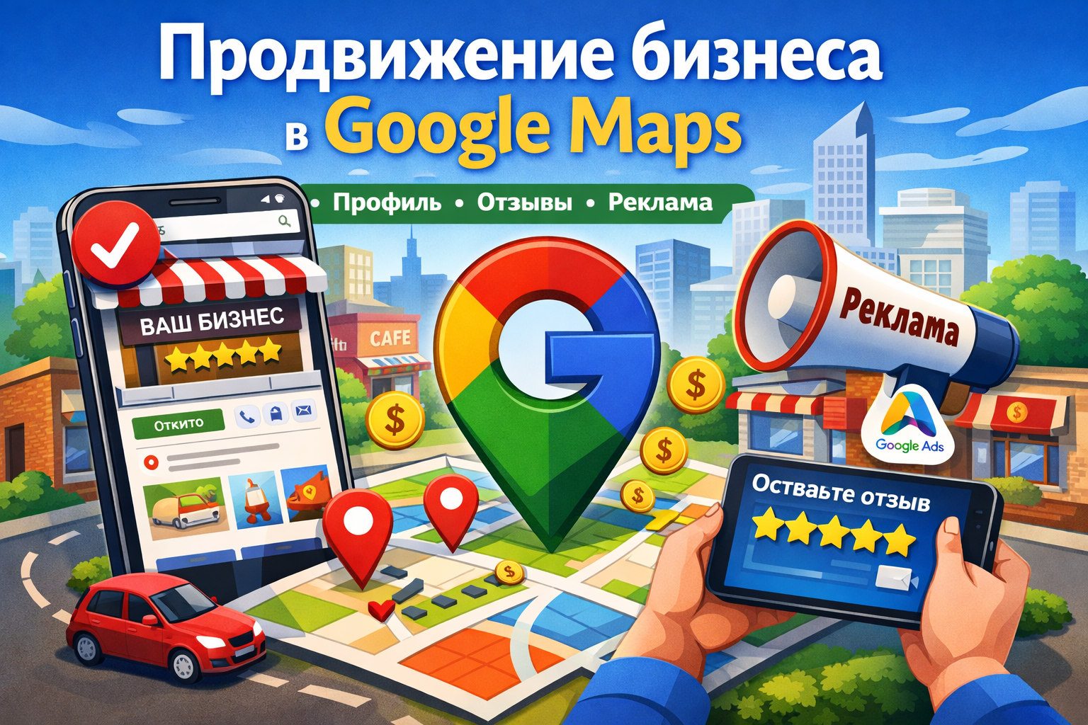 Продвижение бизнеса в Google Maps и Google Business Profile