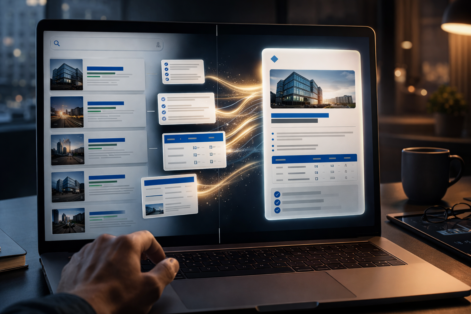 Сравнение AEO и SEO в новой поисковой среде с AI-ответами, reduced-click search и падением кликов при сохранении видимости