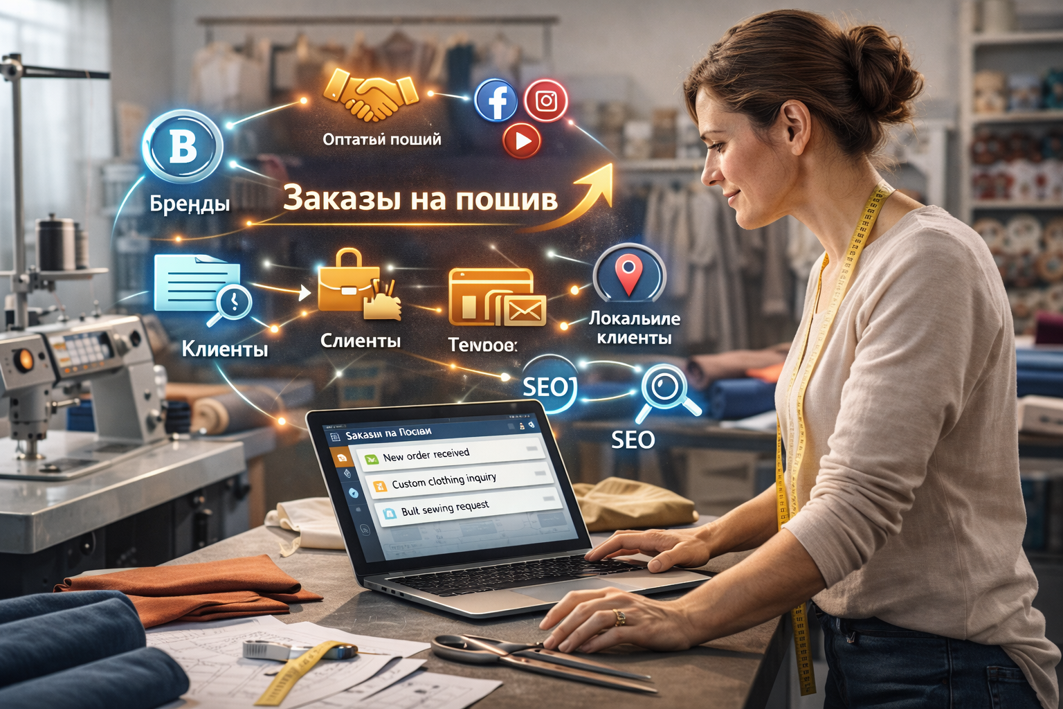 где искать заказы на пошив одежды для швеи ателье и швейного производства