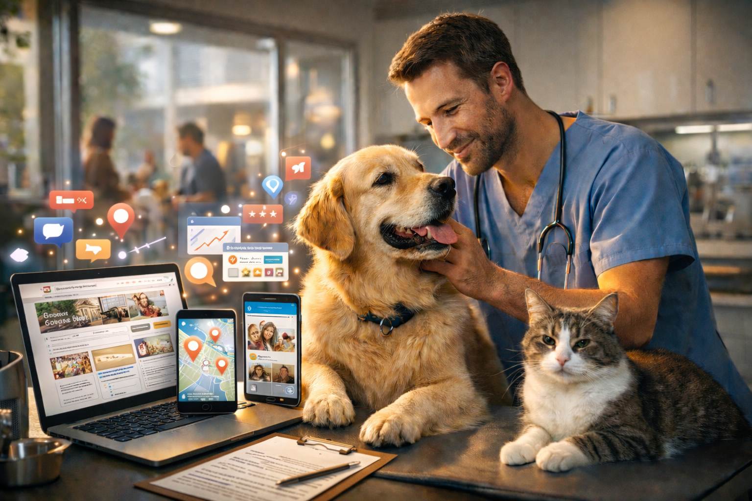 таргетированная реклама ветеринарной клиники в соцсетях продвижение ветклиники через VK Ads