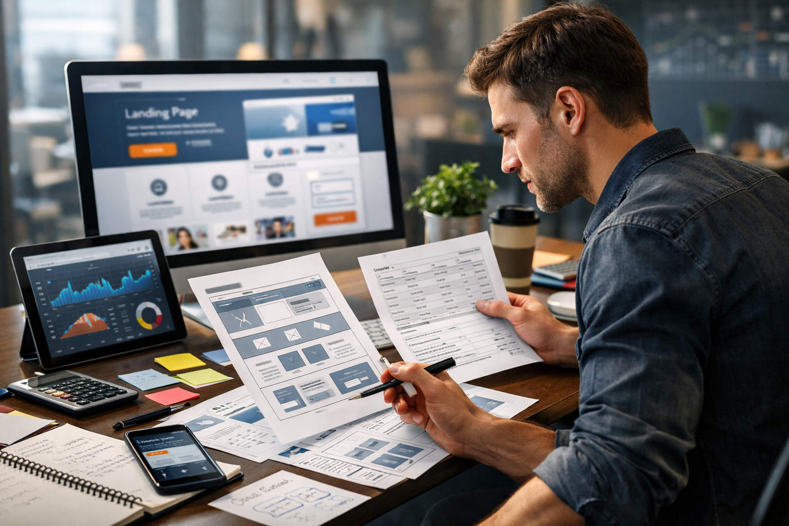 Лендинг под ключ: разработка, создание сайта, структура, дизайн и цена