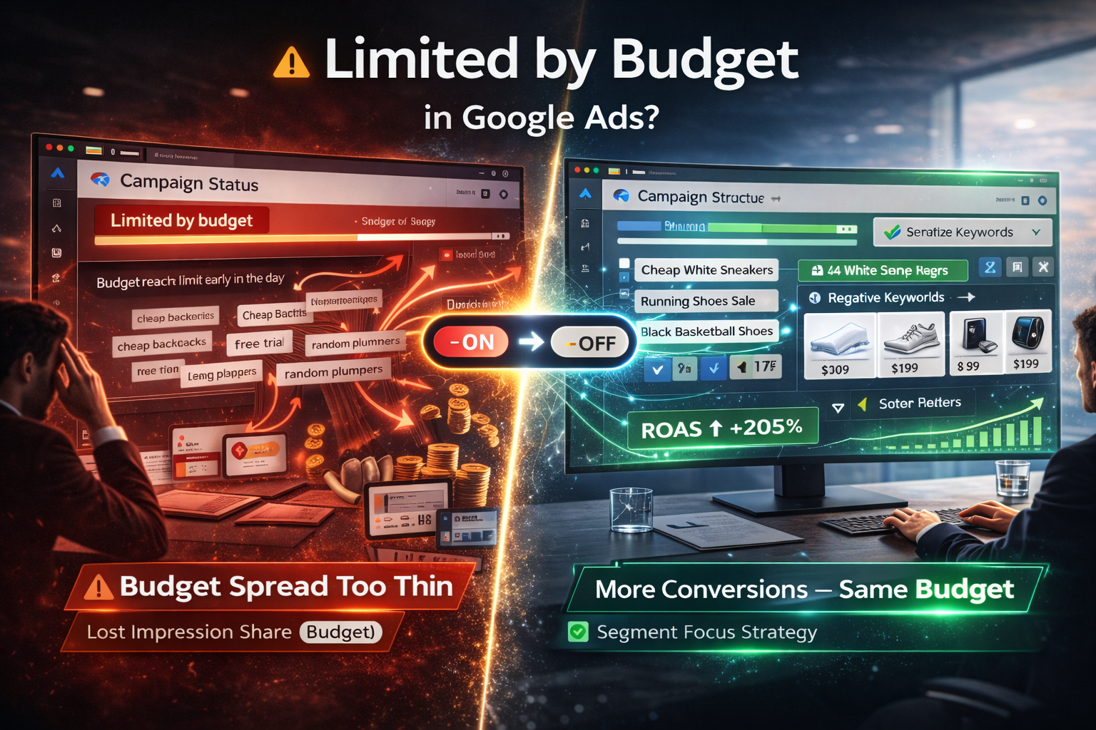 Limited by budget в Google Ads — оптимизация Search и Shopping кампаний при ограниченном бюджете