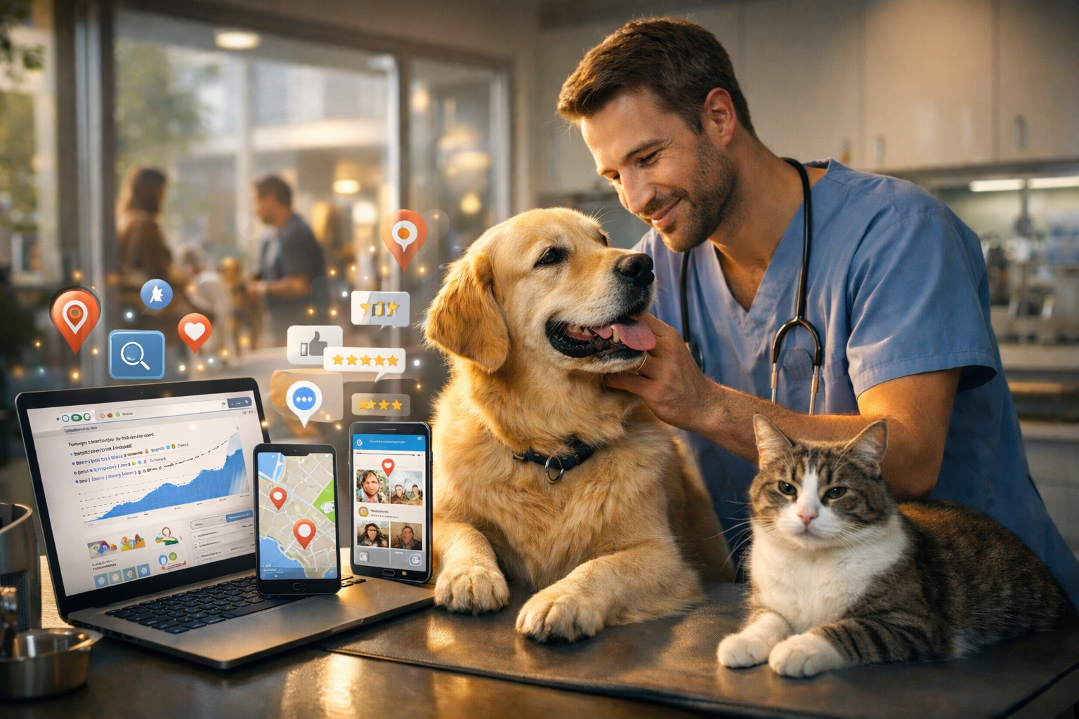 Реклама ветеринарной клиники — маркетинг ветклиники, привлечение клиентов через карты, контекстную рекламу и интернет-продвижение