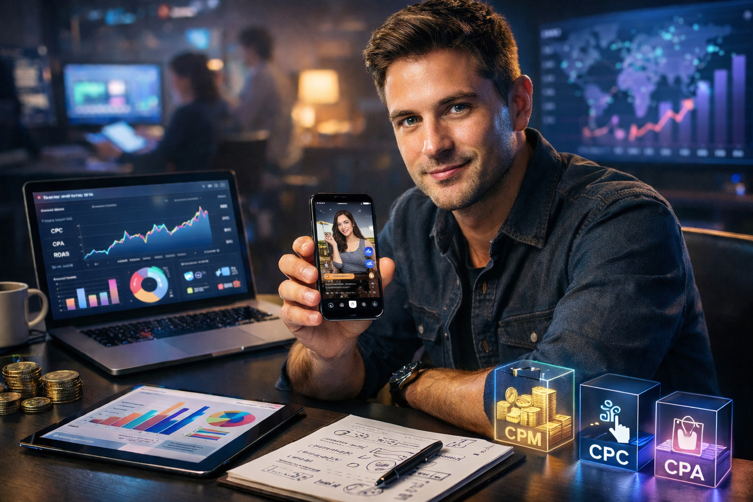 стоимость рекламы в TikTok CPM CPC CPA цена клика и показов TikTok Ads