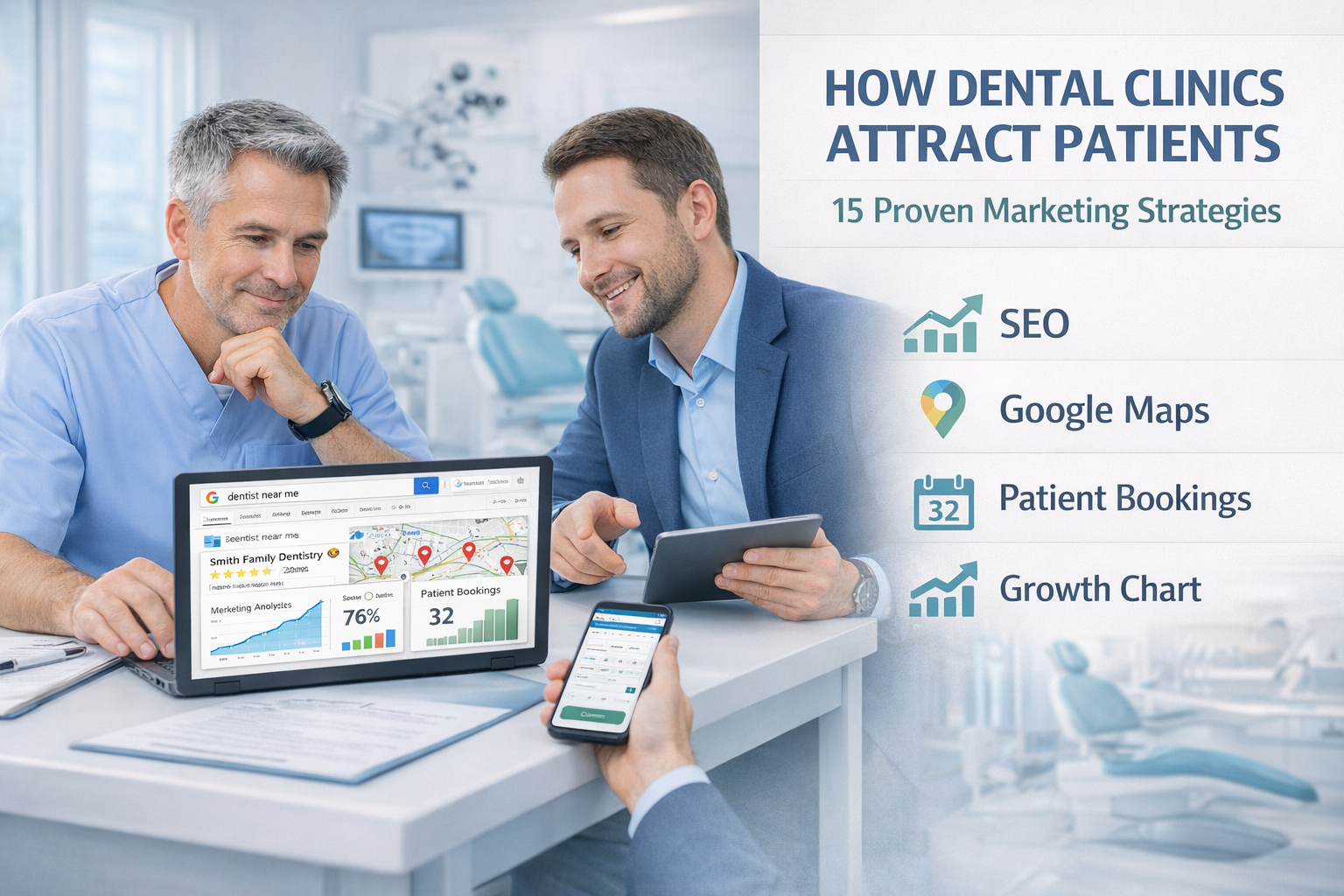 Как привлечь пациентов в стоматологию — стратегия продвижения стоматологической клиники через SEO, Google Maps и рекламу