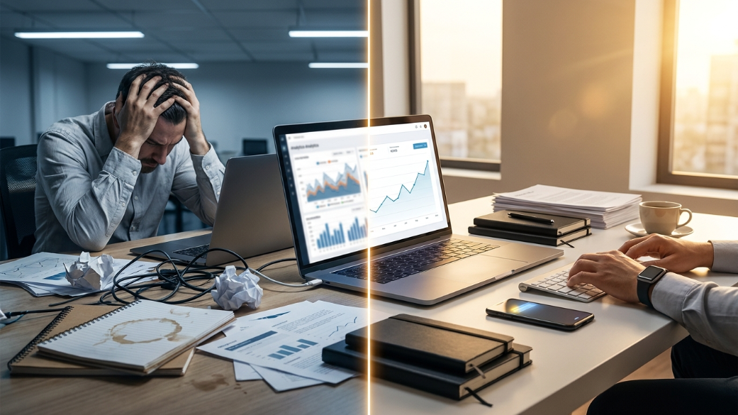 что входит в seo продвижение сайта и за что платят клиенты визуализация разницы между хаосом и контролем в seo